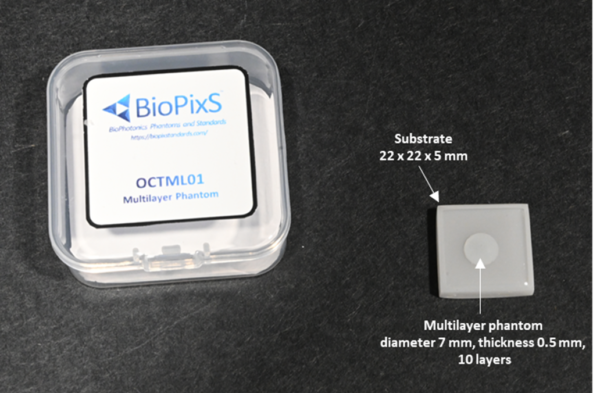 OCT multilayer test target